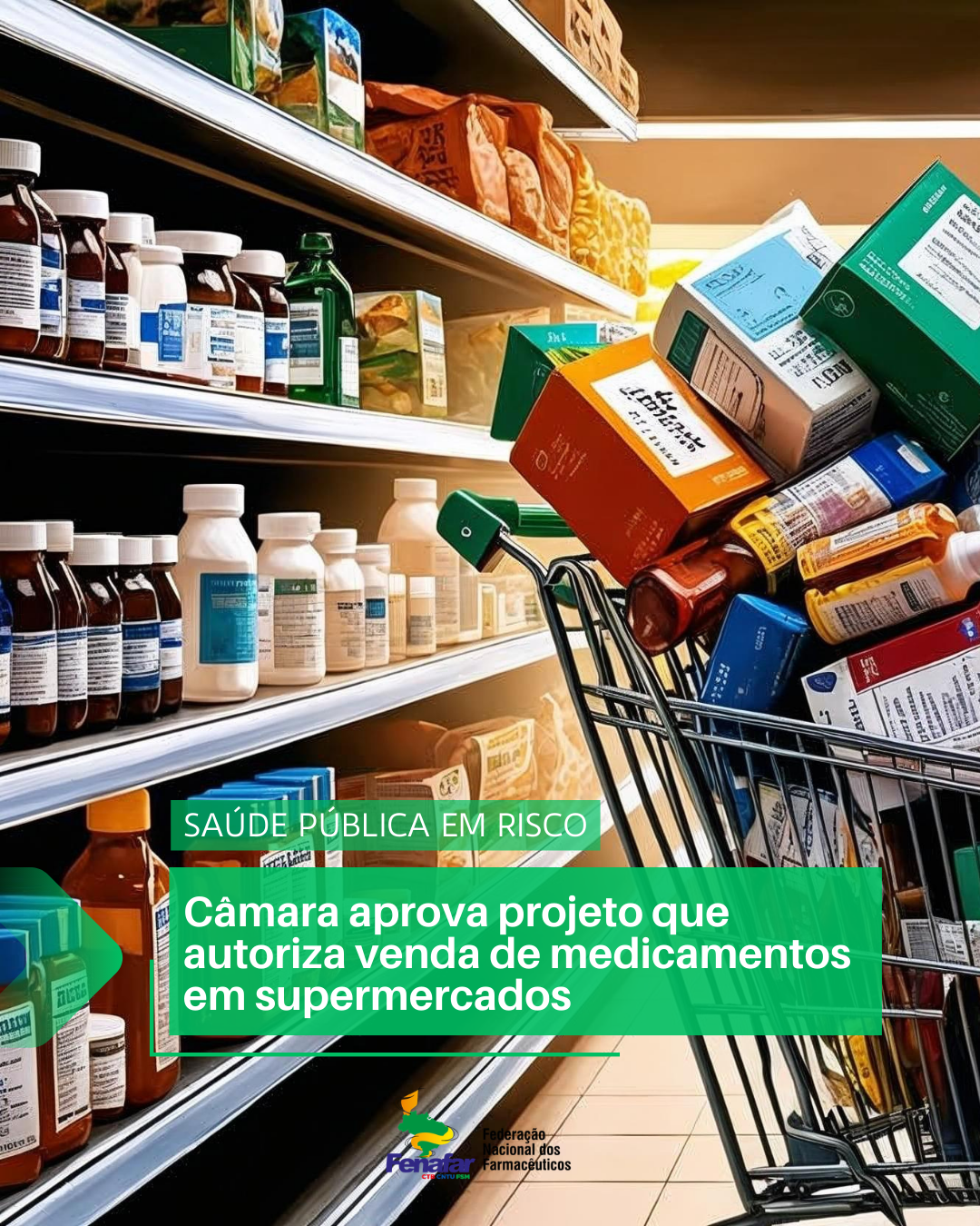 Câmara aprova projeto que autoriza a venda de medicamentos em supermercados
